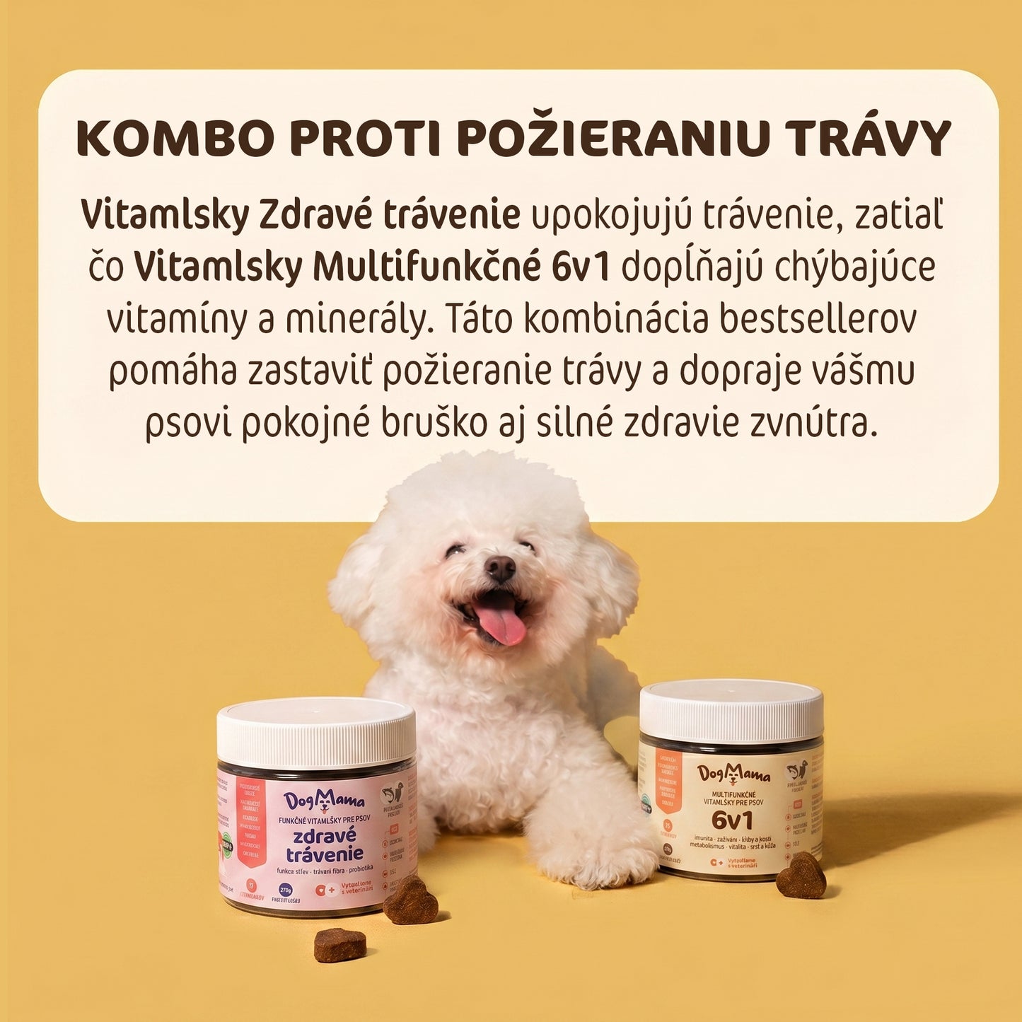 Kombo proti jedeniu trávy